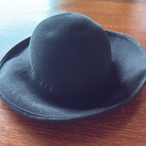 Vintage 1960’s Frank Olive designed for Saks Fifth Avenue Black Wool Hat Women’s - Picture 8 of 11